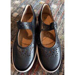 AETREX Mary Jane Shoes Women’s Emerson SZ 8.5 Black Leather NEW